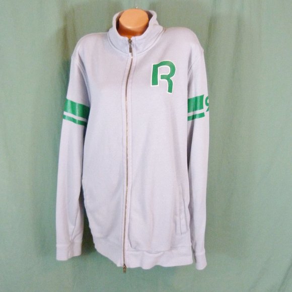 Reebok Classic R Varsity Jacket XL Gray 1895 Zip - Picture 4 of 11